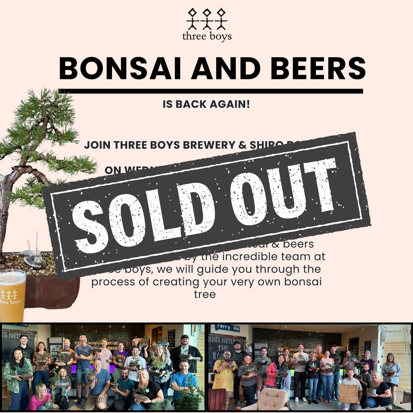 Three Boys - Two Part Bonsai Workshop - 3rd & 10th June