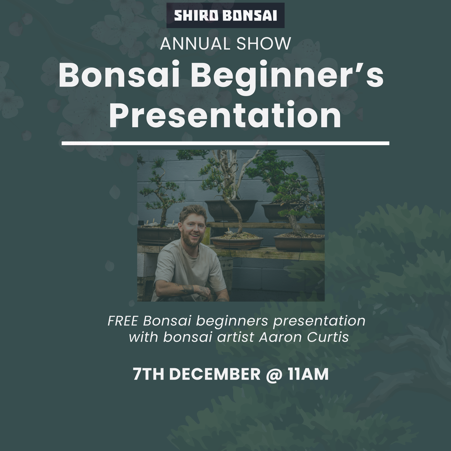 Free Bonsai Beginners Presentation- 7th December