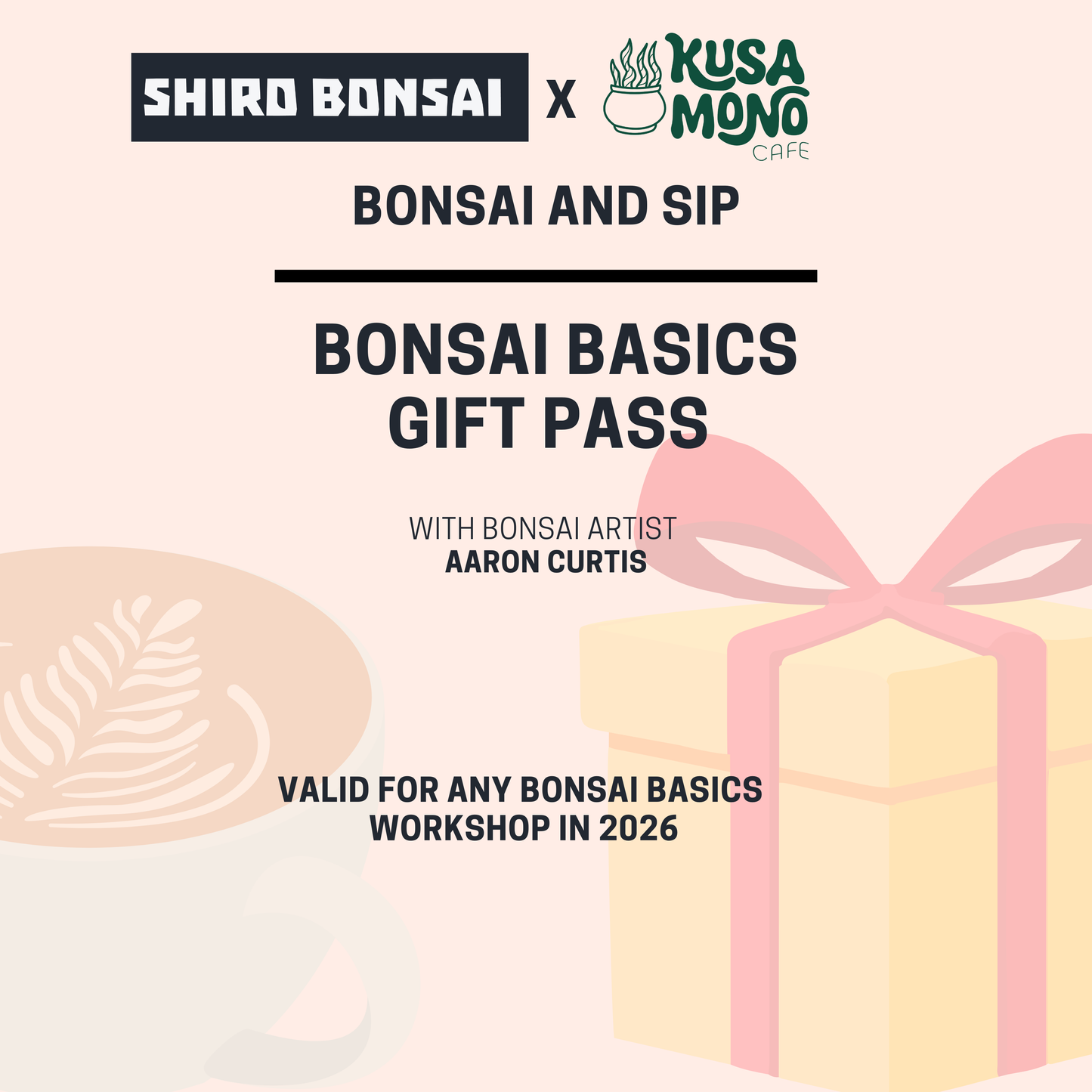 Beginners Juniper Workshop- WORKSHOP GIFT PASS